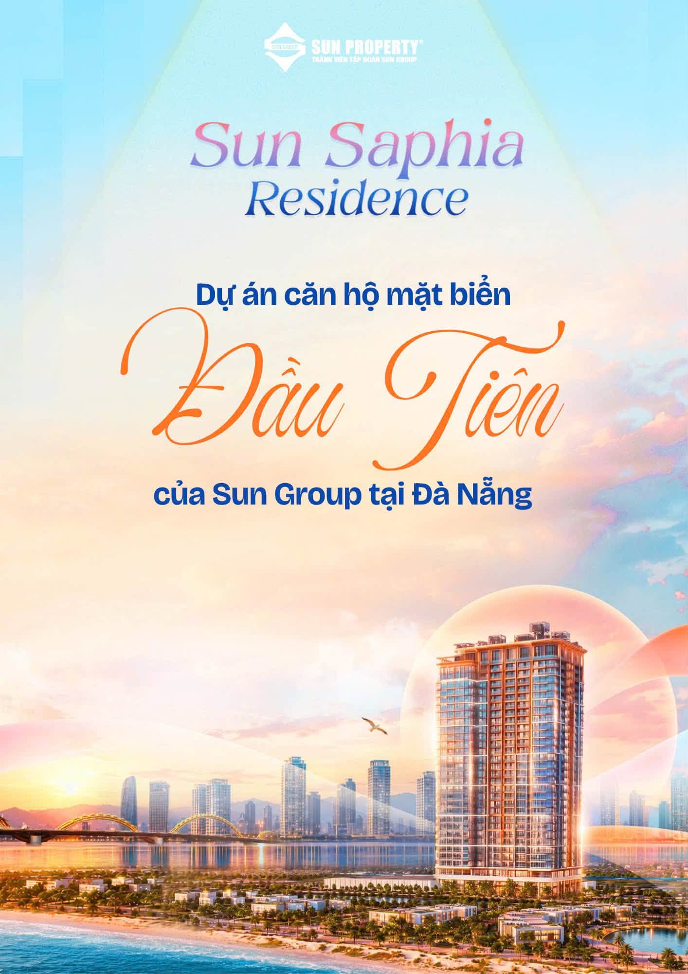 Sun Saphia Residence: Căn hộ ven biển Đà Nẵng đầu tiên của Sun Group 1 Dự án căn hộ Sun Glory Residence Đà Nẵng